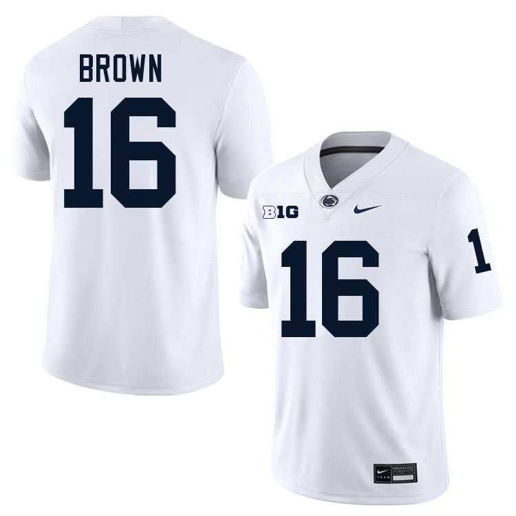 Ji'Ayir Brown Penn State Jersey,PSU Nittany Lions #16 Ji'Ayir Brown Football Uniforms-White